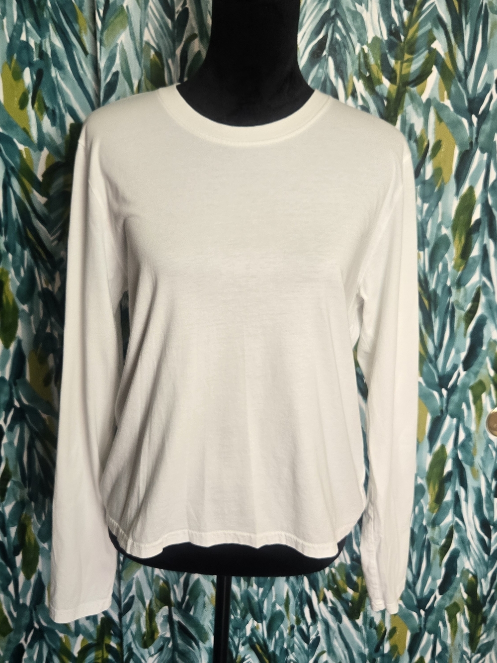 Quince Cotton Modal Relaxed Long Sleeve Tee - Picture 3 of 9